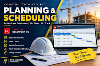 prepare construction schedule using primavera p6