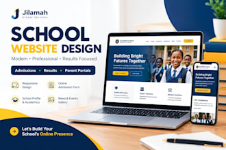 build a professional school website with admission and