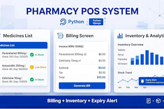 build medical store pos pharmacy pos clinic billing software