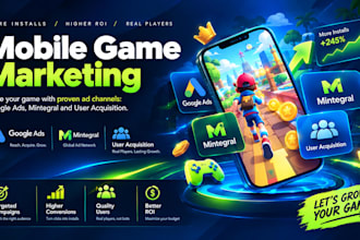 run google ads and mintegral ads roas and install campaigns for mobile games