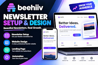 setup beehiiv newsletter, beehiiv website, beehiiv landing page, ai automation