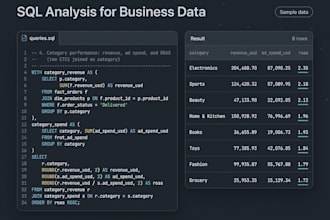 write and debug sql queries