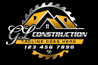 design a unique contractor, builder, or construction logo