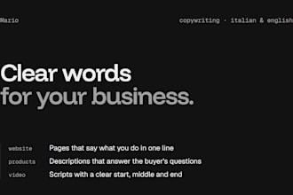 write clear website texts and product descriptions