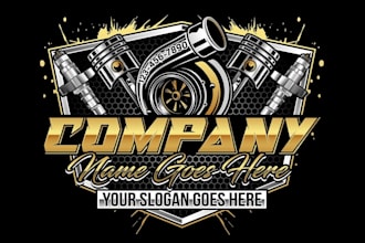 create a unique motor car dealership or automotive logo