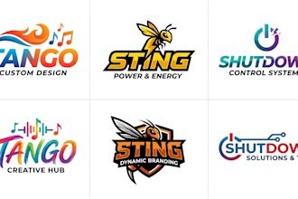 design a custom tango, sting, and shutdown brand logo