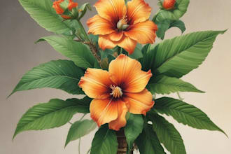 hand paint botanical illustrations