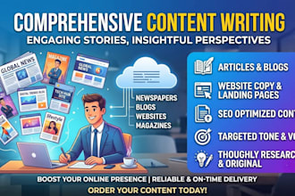 write articles and blogs