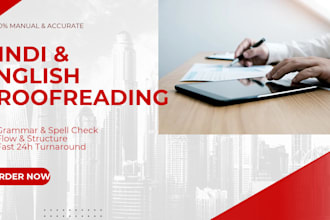 professionally proofread, edit and format your hindi documents