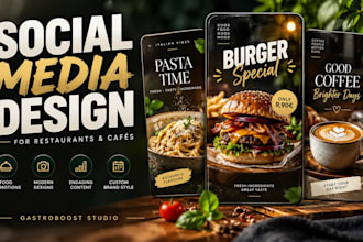 design professional instagram posts for restaurants and cafes