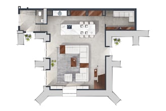 create colorized 2d floor plans for real estate marketing