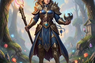 design epic fantasy warriors, heroes, and villains