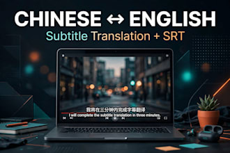 translate your video subtitles between chinese and english with srt