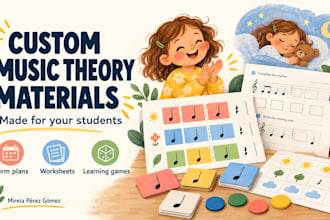 create music theory materials tailored to your students