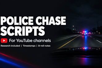 write bodycam and police chase video scripts