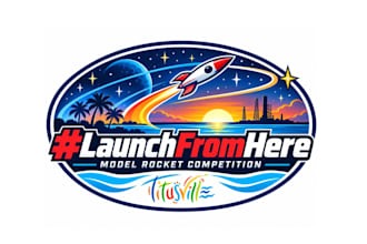 design amazing wonderful rocket  logo with in 1 day