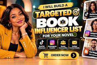 build a targeted book influencer list for your novel