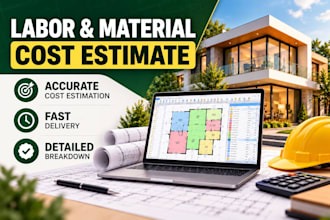 do labor and material cost estimate