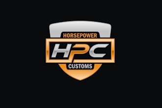 design unique horse power logo
