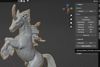 modify, fix, repair, convert stl file for 3d printing, 3d modeling