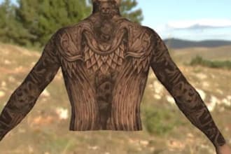 create realistic fivem peds, custom tattoos, chains, and clothing