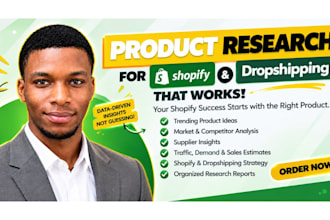 do winning product research for shopify and dropshipping