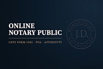 be your online notary public for usps form 1583, poa, and affidavit