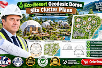 design luxury glamping resort site plans and property plot maps ga