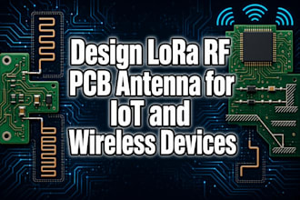 design lora rf pcb antenna for iot and wireless devices