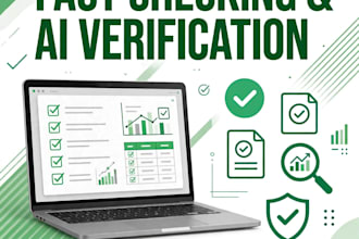 do fact checking, data verification and ai response checking