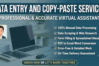do data entry and copy paste