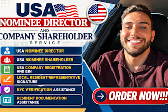 provide USA nominee director USA nominee shareholder USA company registration