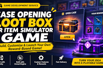 develop a case opening, loot box or item simulator game