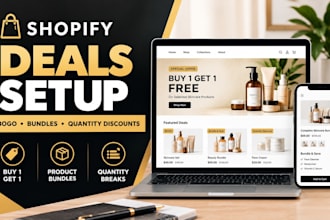 set up shopify bogo deals, product bundles and quantity discounts
