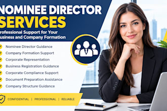 offer credential and reliable nominee director service