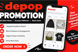 promote your depop shop to increase visibility and reach