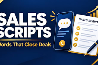 write persuasive sales scripts, cold call scripts and objection handling