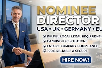 nominee director nominee shareholder for usa uk germany eu company registration