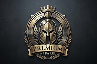 design helmet logo for premium apparel