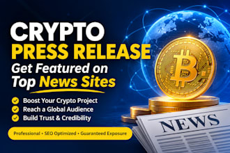 crypto press release crypto promotion blockchain press release on top news sites