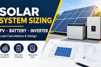 calculate solar panel, battery bank, and inverter sizing for your needs