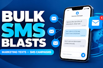send bulk SMS marketing, text messages SMS blasts and bulk SMS blasts