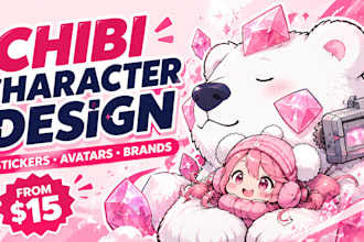 design a mascot character and brand IP package