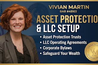 draft asset protection trust llc operating agreement and corporate bylaws