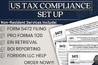 file zero income foreign llc tax return form 5472 1120 and 1040nr