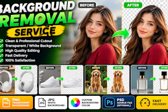 do professional background removal and photo cutout