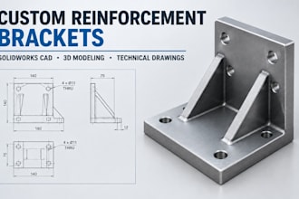 design custom reinforcement brackets for industrial machinery frame assemblies