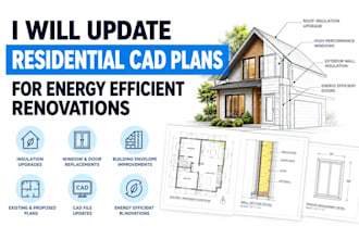 update residential cad plans for energy efficient renovations