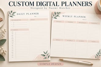 create custom digital planners, ebooks, workbooks