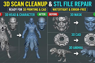 stl file repair, edit obj, stl, blend file, custom 3d model file modification